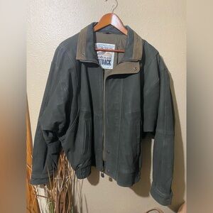 Men’s New Zealand Outback 2 Toned Leather Jacket Size Large